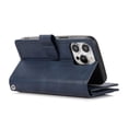 thumbnail image 2 of Compatible with iPhone 16 Pro Max Wallet Case with Credit Card Holder, Flip Folio Book PU Leather Vintage Phone Case Shockproof Multifunctional Cover Women Men for iPhone 16 Pro Max, Darkblue, 2 of 7