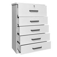thumbnail image 3 of Better Home Products Xia 5 Drawer Chest of Drawers in White, 3 of 6