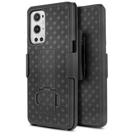 for OnePlus 9 PRO 1+9 PRO Case Slim Shell Shock Absorption Kickstand Armor Case with Belt Swivel Clip Holster Cover