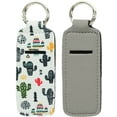 thumbnail image 2 of S&T INC. Clip-N-Carry Lip Balm Holder, 2 Pk, 1 Solid Color and 1 Print, 4.5 inches x 1.4 inches, 2 of 9
