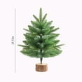 thumbnail image 2 of Wadada Tabletop Mini Christmas Tree Artificial Mini Xmas Pine Tree Miniature Pine Christmas Tree with Linen Base for Christmas Decorations Indoor Home Kitchen Dining Table (17.7 Inch), 2 of 8