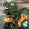 thumbnail image 6 of Dinosaur Tricycle Toy, T-Rex Themed Push Pedal Trike with Sound and Flashing Eyes, Indoor Outdoor Pretend Play Vehicle, Imaginative Play Toy, 6 of 7