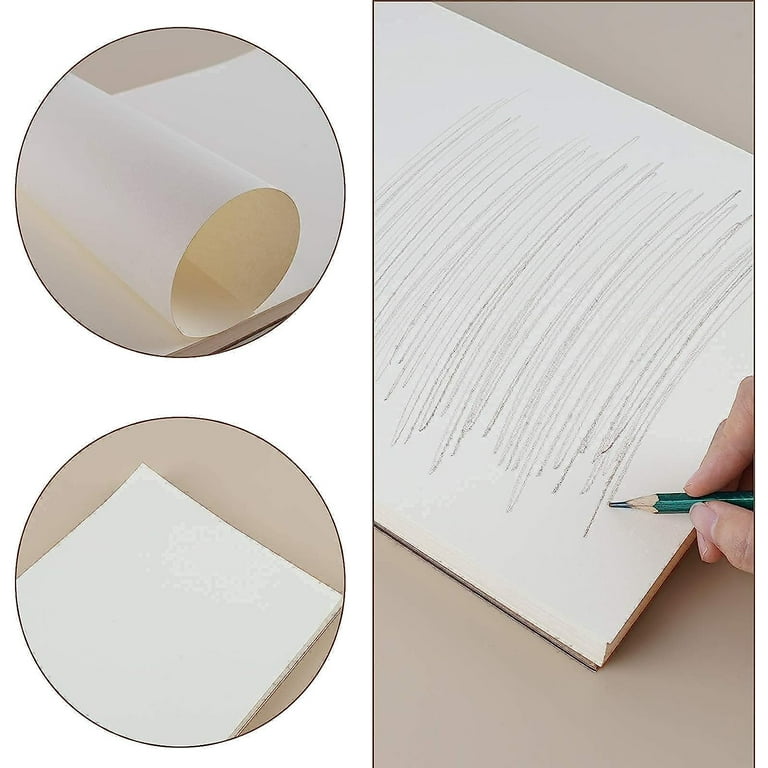 Fuxi 9 x 12 Inches Sketch Book Top Spiral Bound Sketch Pad 1 Pack 100-Sheets (68lb/100gsm) Acid Free Art Sketchbook Artistic Drawing Painting Writing