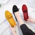 thumbnail image 3 of Women’s Round Toe Flat Shoes with Bow, Slip-On Casual Dress Flats, 3 of 5