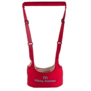 TELOLY Baby Walking Harness Baby Walker - Adjustable Safety Harnesses, Walking Learning Helper for Infant Child Activity (Red)