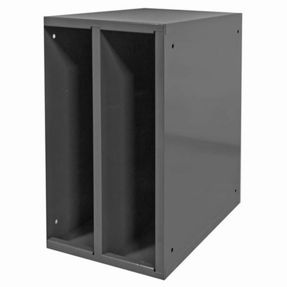 Durham Mfg Storage Cabinet,2 Openings,Gray,Steel 582-95