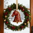 thumbnail image 6 of CREATITOY Christmas Horse Head Bell - For Tree HangInchesg, Home Deco, Holiday, 6 of 9