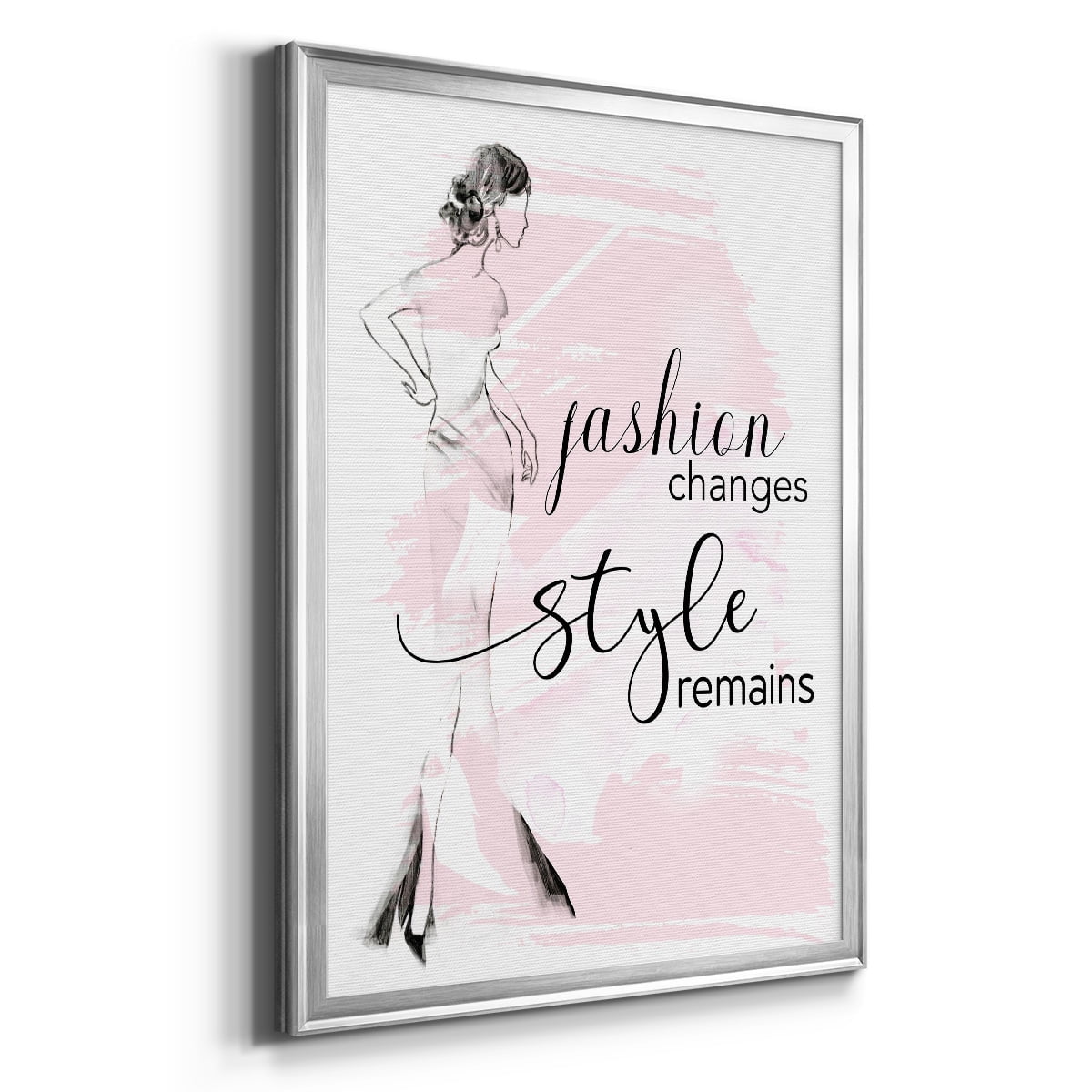 Fashion Changes Style Remains Premium Framed Print - Ready to Hang