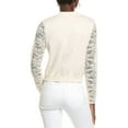thumbnail image 2 of CeCe womens  Lace-Sleeve Cardigan, XL, White, 2 of 3