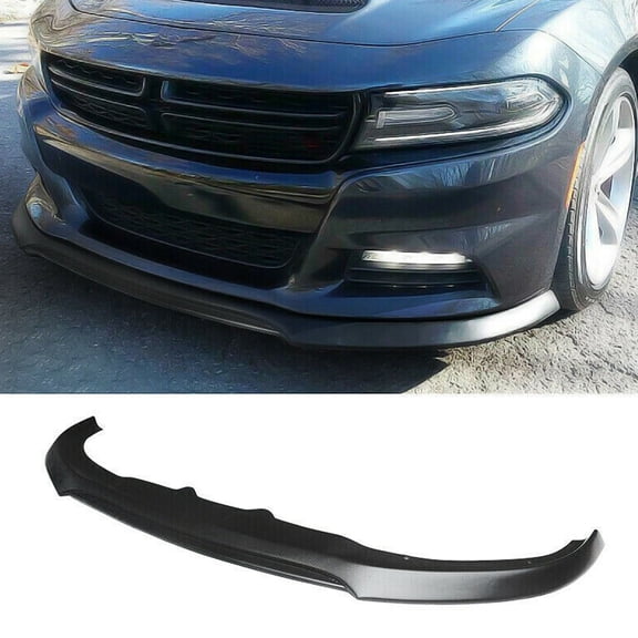 NINTE Front Bumper Lip for 2015-2018 Dodge Charger RT SE / 15-22 SXT Matte Black 1PCS