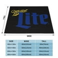 thumbnail image 4 of Miller Lite Flannel Blanket Funny Ultra-Soft Micro Warm Throw Blanket Fleece Blanket Interesting Gift 80"X60", 4 of 9