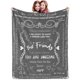 thumbnail image 1 of LHSHID Best Friend Blanket for Women Best Friend Blanket Gift for Girls Unique Friendship Blanket for Her Happy Birthday Throw Blankets Gift for Besties Friend Soul Sister BFF Gray 60x80in, 1 of 6