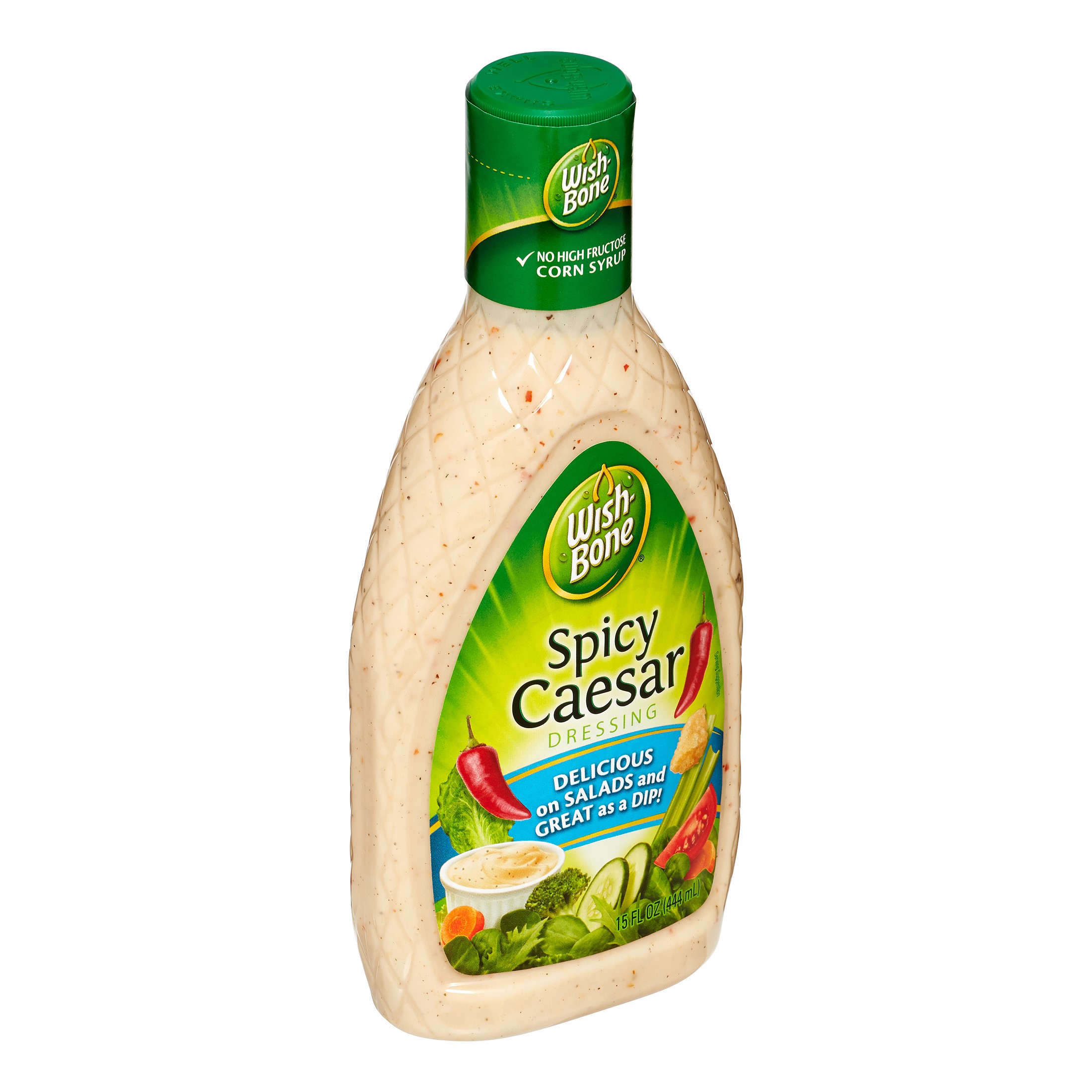 WishBone Light Salad Dressing Spicy Caesar Vinaigrette 15 Fl Oz
