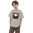 thumbnail image 5 of YUEHUA Back To Sch+ool Supplies Summer Boys Girls and Children's Short Sleeved Baseball Patterned Casual Loose Fitting Short Sleeved T Shirt, Size 10-11 Years, 5 of 6