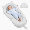 Bellababy Baby Lounger, Ultra Breathable Fiberfill Newborn Seat, Portable Adjustable Infant Floor Seat for Travel, Newborn Must Have Essentials