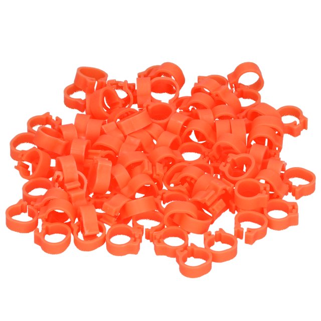 100 Pcs Anneaux de Pattes de Pigeons 8mm Faciles à Identifier Réutilisables Légers Durables Fournitures pour Volaille