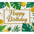 thumbnail image 4 of Tropical Themed Happy Birthday Banner with Pineapples and Leaves Party Decoration Backdrop for Birthday Parties Photography Props and Decorations, 4 of 7