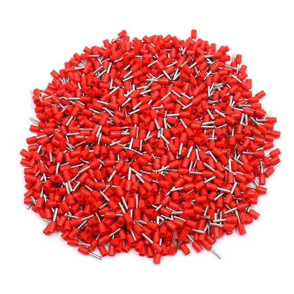 Unique Bargains 1000pcs AWG18 1mm2 Automotive Insulated Cord End Terminal Wire Ferrules Red