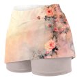thumbnail image 4 of Mqqzkk Women's Floral Skorts Skirts Inner Shorts Tennis Skort Running Sports Pickleball Skirt Athletic Sports Shorts Skirts, 4 of 6