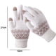 thumbnail image 5 of Guantes de invierno para mujer con pantalla táctil, forro de felpa, cálidos guantes de punto con forro polar, 5 of 5