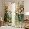 thumbnail image 2 of jejeloiu Big Bass Fish Black Out Curtains,Fishing And Hunting Curtains Pack of 2 (42x63 Each),Rustic Farmhouse Cabin Bedroom Curtains For Kids,Microfiber Bedroom Decor, 2 of 6