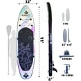 thumbnail image 4 of AISUNSS Inflatable Stand Up Paddle Board, 11ft Fishing Paddle Board with SUP Accessories, 4 of 6