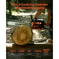 thumbnail image 2 of VEVOR 62cc Gas Chainsaw 3.8 HP Gas Powered 20 inch Chainsaw For Wood Cutting, 2 of 9