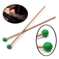 thumbnail image 1 of Graflsoa Professional Maple Wood Marimba Mallets with Rubber Heads, 365mm Length, Eco-Friendly Design, Green Option, Lightweight Percussion Sticks, 1 of 6