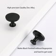 Goldenwarm 10Pack Matte Black Decorative Knobs for Kitchen
