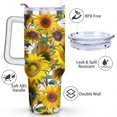 thumbnail image 3 of 40oz Tumbler with Handle and Straw Lid | Vacuum Insulated Leak Proof Tumbler | Stainless Steel Travel Mug Water Bottle Cup Keeps Cold & Hot, 3 of 7