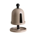 thumbnail image 5 of deevoka Facial Towel Box, Paper Dispenser with Palette, Freestanding Tissue Case, Napkin Brown, 5 of 9