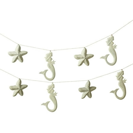Midwest CBK 72" Metal Mermaid & Starfish Garland