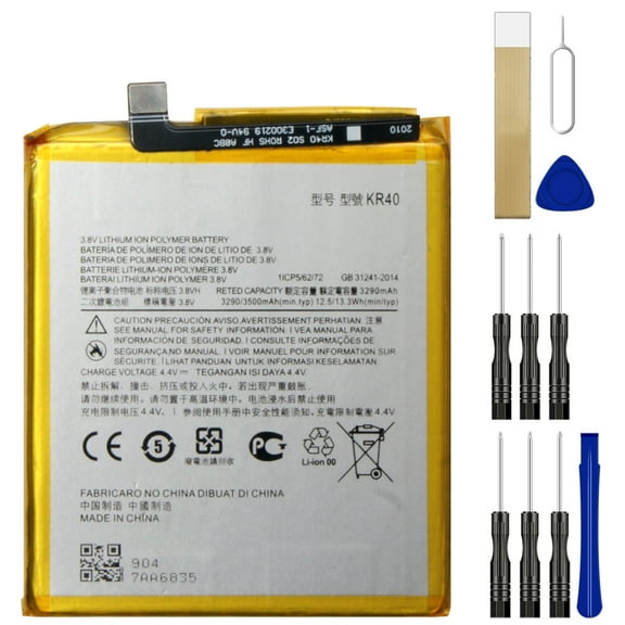 Replacement Battery KR40 For Motorola Moto One Action XT2013 Tool