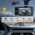 thumbnail image 2 of NEXPOW Cabina Trasera Delantera con Cámara de Tablero WiFi de 3 Canales y 5G, Cámara de Tablero GPS 4K+1080P+1080P para Automóvil con Tarjeta de 64GB, Visión Nocturna WDR, 2 of 11