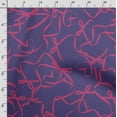 thumbnail image 3 of Soimoi Doodle Printed, Poly Canvas Fabric, Decor Sewing Fabric by The Yard 56 Inch Wide,Decorative Fabric for Curtains Tote Bags, Navy Blue, 3 of 5