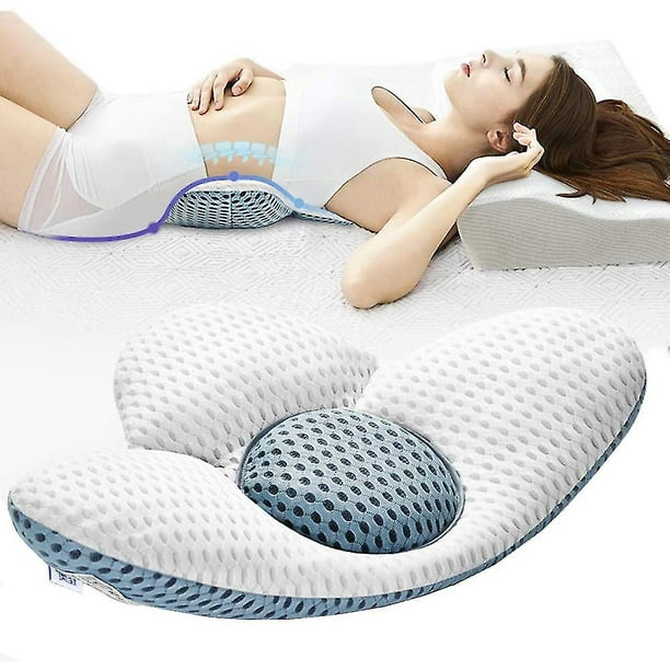 Christmaslumbar Pillow Orthopedic Lumbar Spine Sleep Support Lumbar Support  Bed Pillow Compatible With Sciatica Pregnancy Hip Or Leg Pain