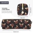 thumbnail image 3 of Fotbe Bulldog with Sunglasses Estuche para Lápices de Cuero con Estampado, Estuche con Cremallera Resistente, Organizador Compacto y Elegante para Papelería, 3 of 7