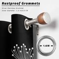 thumbnail image 2 of Outdoor Curtains for Patio Waterproof, Spring Dandelion Outdoor Privacy Panels Grommet, Modern Country Flower Black White Blackout Outside Curtains for Porch/Cabana/Pergola/Gazebo 54"x108", 2 Panels, 2 of 8