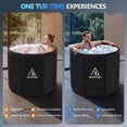 thumbnail image 4 of Portable Bathtub for Adults, Easy to Assemble Collapsible Bathtub （31.5"L x 26"）, Suitable for Travel, Camping and Outdoor Activities (Black, L), 4 of 8