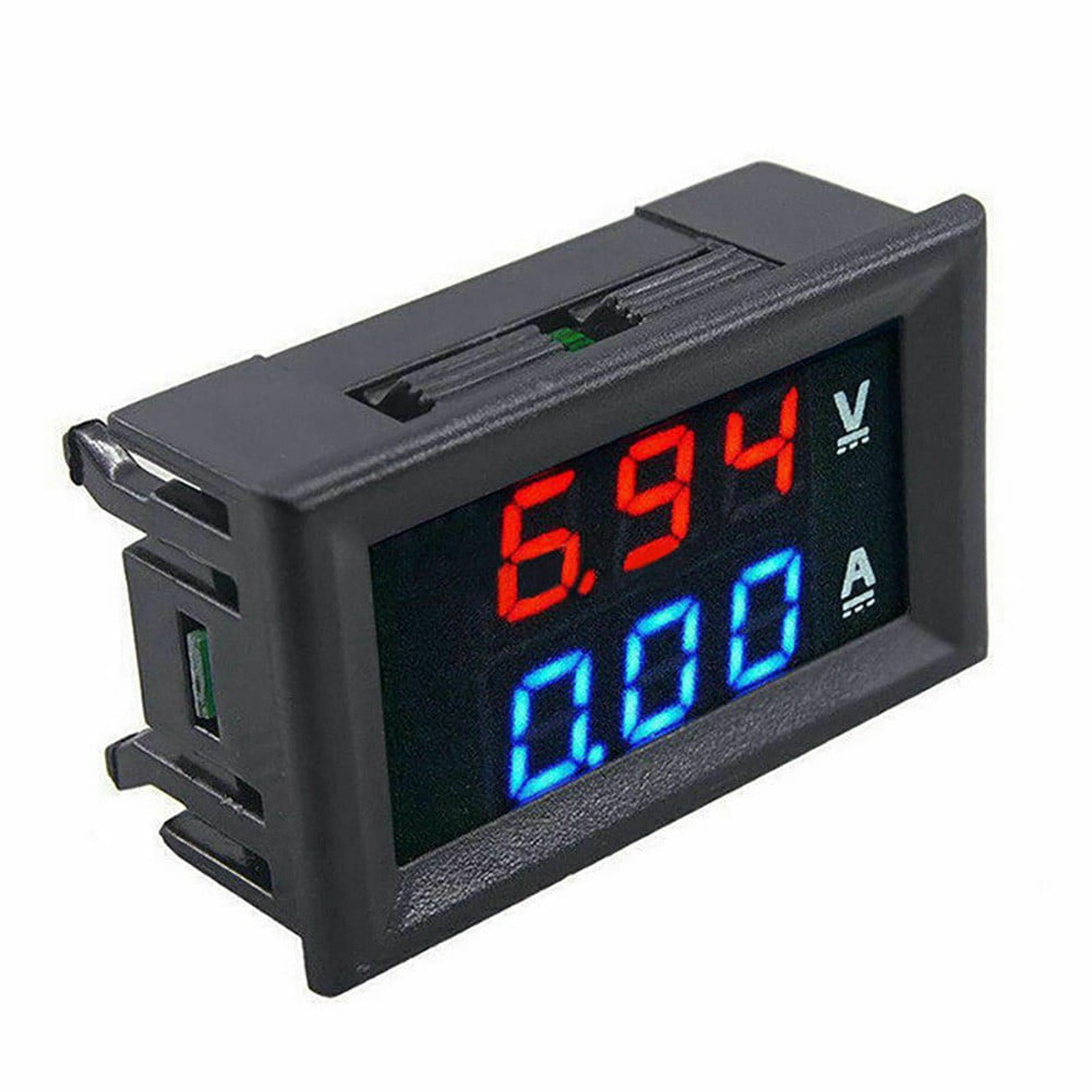 DC0-200V 10/50/100A LED Voltage Current Temperature Digital Meter Built-in Shunt 