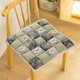 thumbnail image 2 of Luoshdecor Square Chair Cushion,Quilted No Slip Lace Trim Chair Cushion Floral Seat Pad for Kitchen Chairs Office Graden, 2 of 6