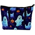 thumbnail image 2 of Halloween Canvas Leather Mix Tote Bag Twill Sponge Jeanette Hand-held 30x10.5x39cm/11.8x4.1x15.4in, 2 of 5
