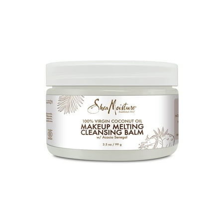 SheaMoisture Makeup Melting Cleansing Balm, 100% Virgin Coconut Oil, 3.5