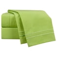 thumbnail image 2 of Clara Clark  Bright Bed Sheet Set Garden Green Deep Pocket, Extra Deep Pocket Twin, 2 of 5