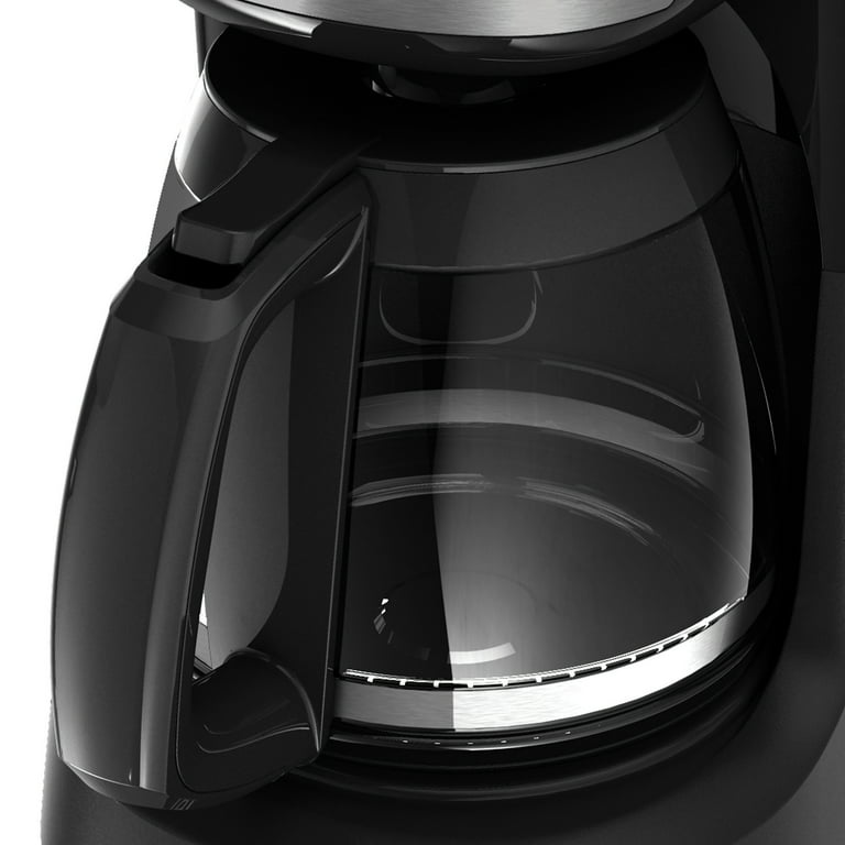 BLACK+DECKER 12-Cup Programmable Coffeemaker, Black/Stainless Steel,  CM2030B 