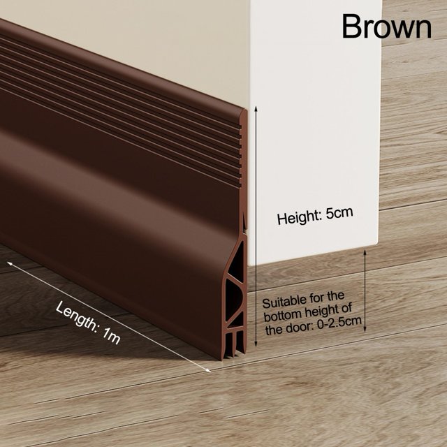 Door Seal Strip Self-Sticky Door Draught Stopper Wind Protection Dust Protection