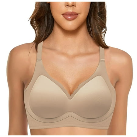 Zshosam Women s Strapless Lift Underwire Bra(Brown XXL)
