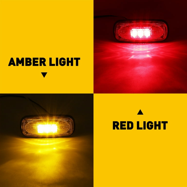 4X SMKOED LED SIDE FENDER MARKER LIGHTS FOR 2003-09 DODGE RAM - Foto 11