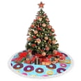 thumbnail image 4 of Christmas Tree Skirt, Donuts Christmas Tree Decorations Indoor, Tree Skirts Mat With Tassel Trim for Halloween New Year Holiday Christmas Party Decor 30 Inches, 4 of 7