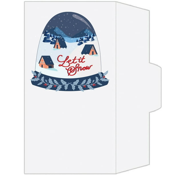 Holiday Bank Envelope for Cash Let It Snow Drive Up Banking 500/box